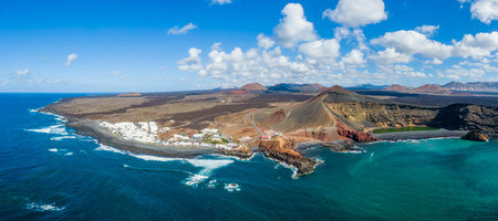 The Green Lagoon Lago Verde on Lanzarote, Spain