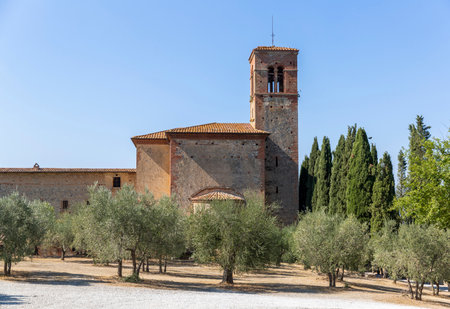 The monastery of SantAnna in Camprena where the film The English Patient takes placeの写真素材