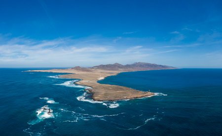 Punta de Jandia, the most southwestern place in Fuerteventura, Spainの写真素材