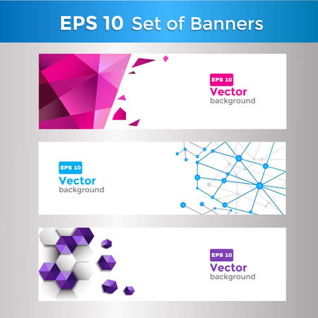 Geometric  bannersbackgroundのイラスト素材
