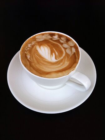 Hot cup latte art coffeeの素材