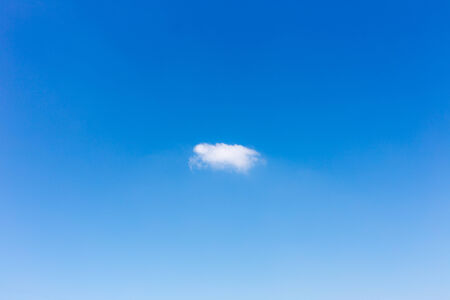 Blue Sky with Little Cloudの写真素材