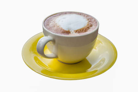 Coffee cup isolated on white backgroundの写真素材