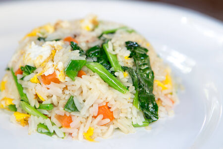 Chinese cuisine, fried rice with eggの写真素材