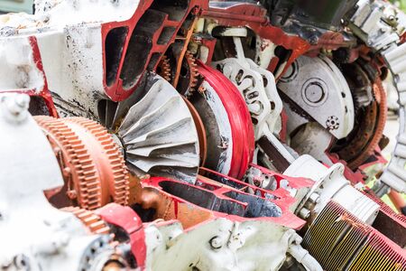 old car engine modelの写真素材