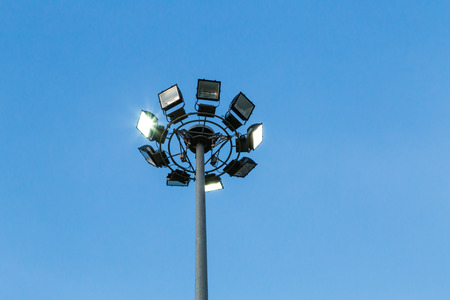 street light on the blue skyの写真素材
