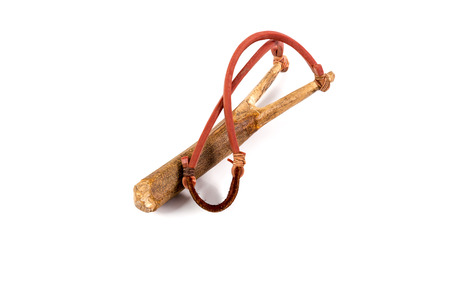 catapult isolated on white backgroundの写真素材