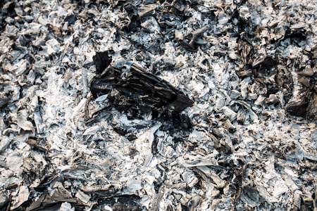 Burn the flames turned into ashes backgroundの写真素材