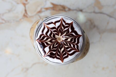Top view of Art on Ice Coffee