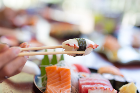 Japanese Cuisine - Sushi Setの写真素材