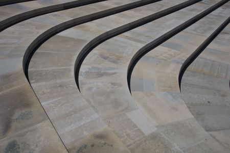 Abstract background - stairs on a squareの写真素材