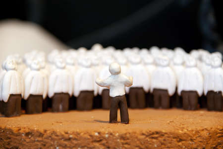 Leader concept with amazing colors in beautiful backgroundの写真素材