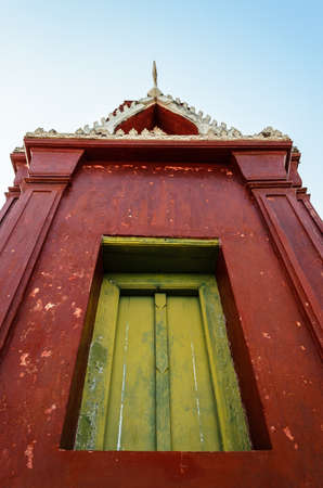 Red Pagoda in Wat Phra Kaeo at Phra Nakhon Khiri Historical Park, Petchaburi, Thailandのeditorial素材