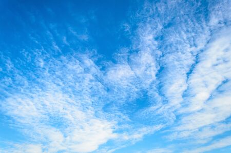 Blue sky and cloud in sunshine dayの写真素材