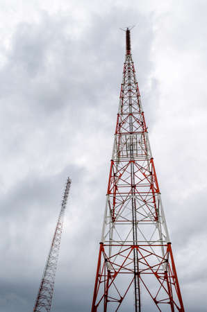 Communication towersの写真素材