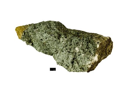 Diorite, Igneous Rocks isolated on white background with scale barの写真素材