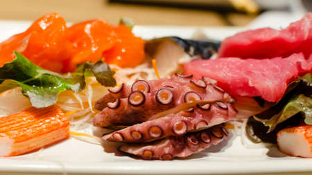 fresh sushi traditional japanese foodの写真素材