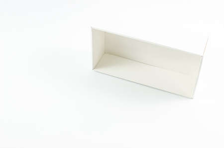 White box isolated on white background