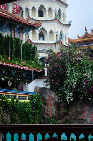 Chinese temple. Kek Lok Si, Penang, Malaysiaのeditorial素材