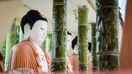 Buddhist Statues Buddha Temple Kek Lok Si. Most famous buddhist temple in Penang, Malaysiaのeditorial素材