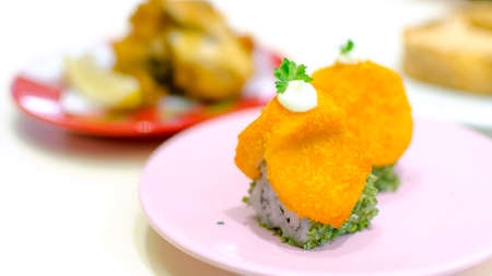 Assorted japanese sushiの写真素材