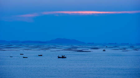 Beautiful sunset at tropical seaの写真素材