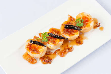 Thai food Akelokeki with pepper and onionsの写真素材