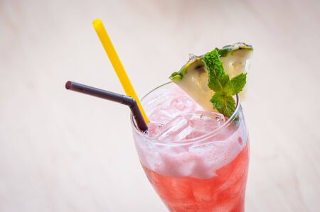 Punch (drink) juice on tableの写真素材