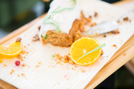 Traditional English afternoon tea with selective focusの写真素材