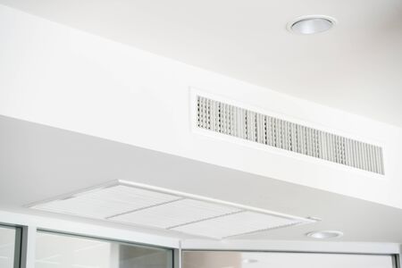 Ceiling mounted cassette type air conditionerの写真素材