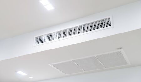 Ceiling mounted cassette type air conditionerの写真素材