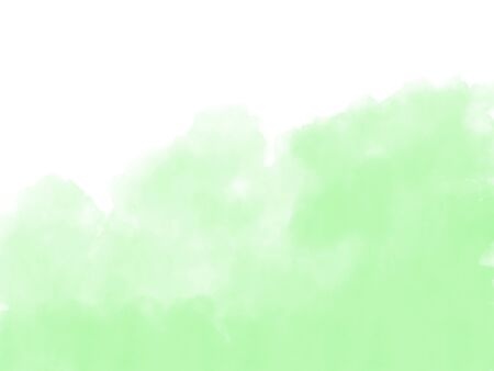 abstract green watercolor background textureの写真素材