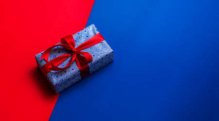 Gift boxes in national colorsの写真素材