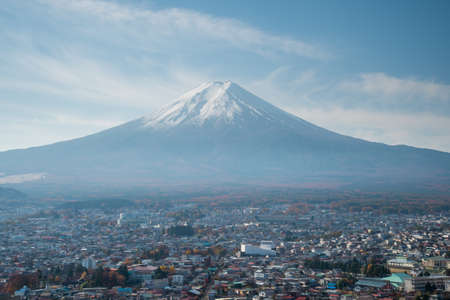 Chureito pagoda in the morning, Japan in autumnのeditorial素材