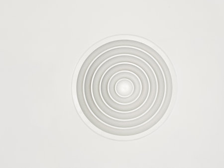 Ceiling mounted cassette type air conditionerの写真素材