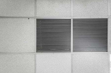 Ceiling mounted cassette type air conditionerの写真素材