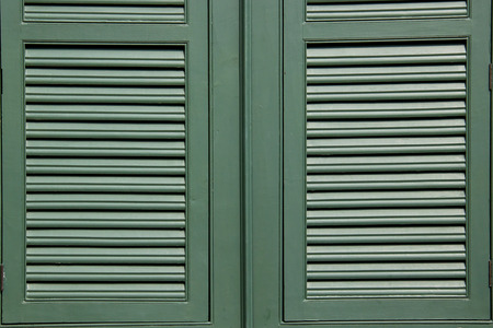 Green wood of the frame windowの写真素材