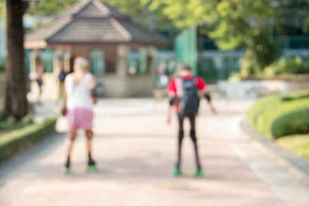 Defocused and blurred image for background of childrenの写真素材