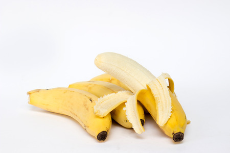 Cavendish Banana ; ripe and ready to eatの写真素材