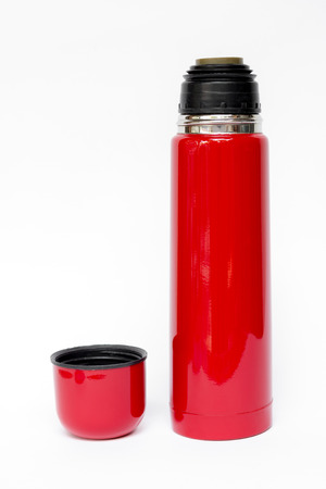 Red  travel tumblerの写真素材