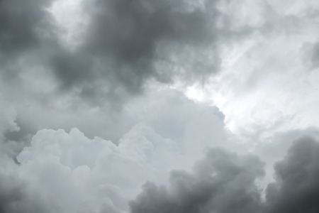 Gray dramatic sky before storm