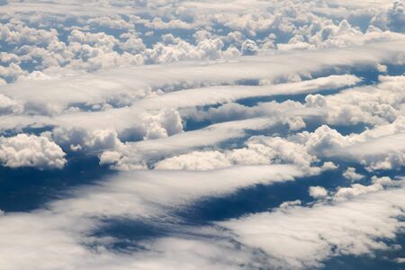 Cloud formations seen from the plane