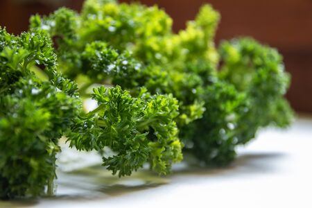 Parsley isolated on white background.