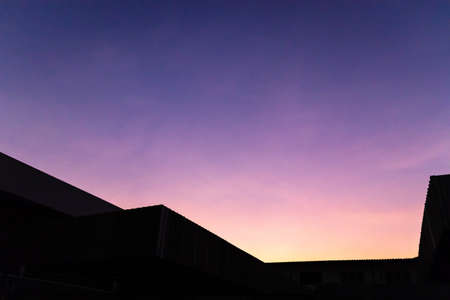 Sunset sky shades of colors, natural background.の写真素材