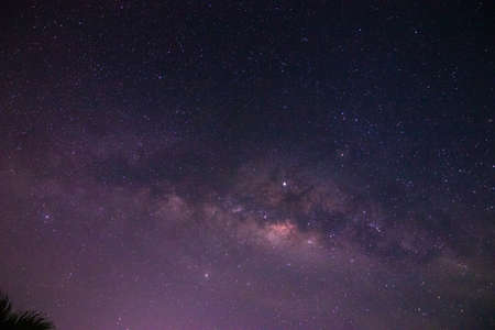 Milky way galaxy with stars and space dust in the universe.