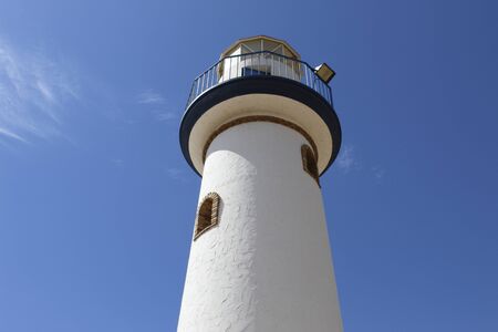 Old lighthouse in Huelin Park, Malagaの写真素材