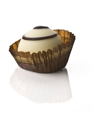 Praline on white backgroundの写真素材