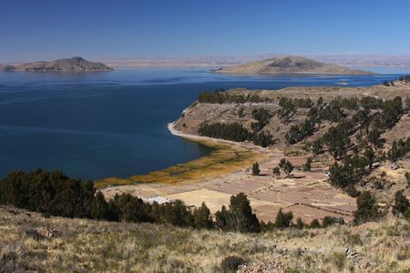 Titicaca lake landscape