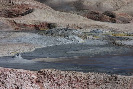 Sol de Manana Geyser on the Sud Lipez Altiplano 