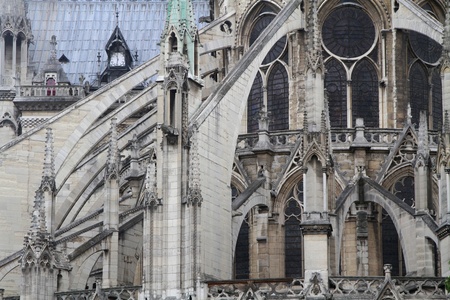 Architectural views of Notre Dame de Paris
